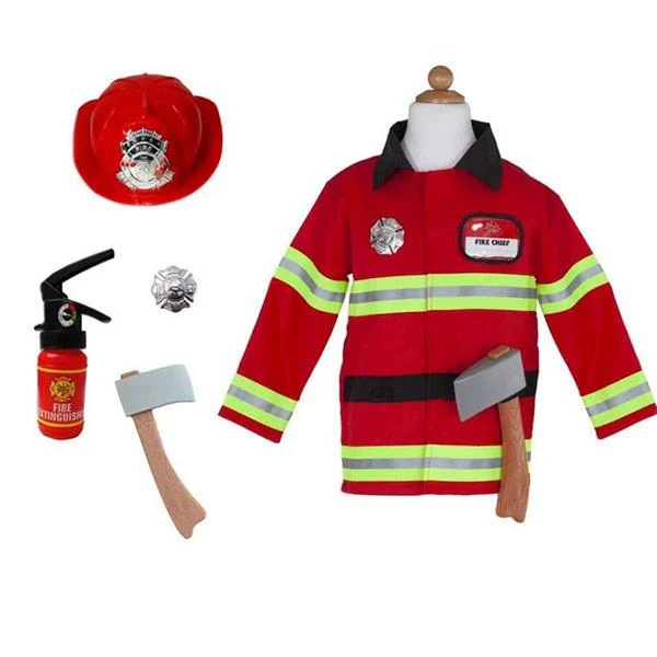 Disfraz Bombero con Accesorios Talla 3 a 4 Años Great Pretenders