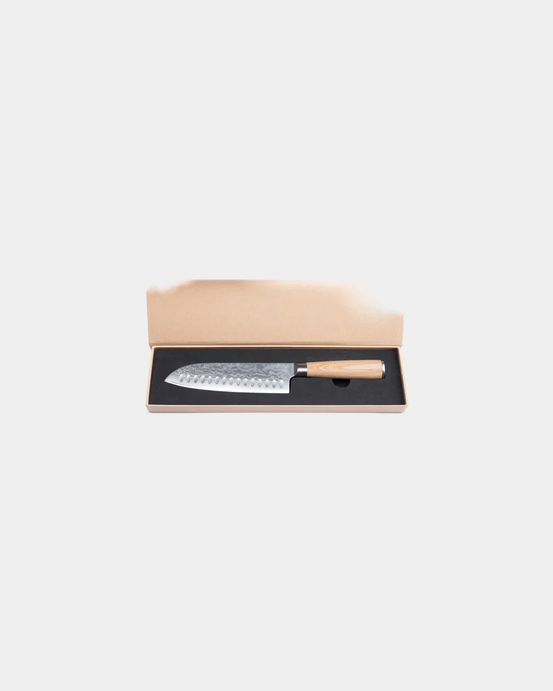 Cuchillo Santoku acero Vinga Hattasan para personalizar