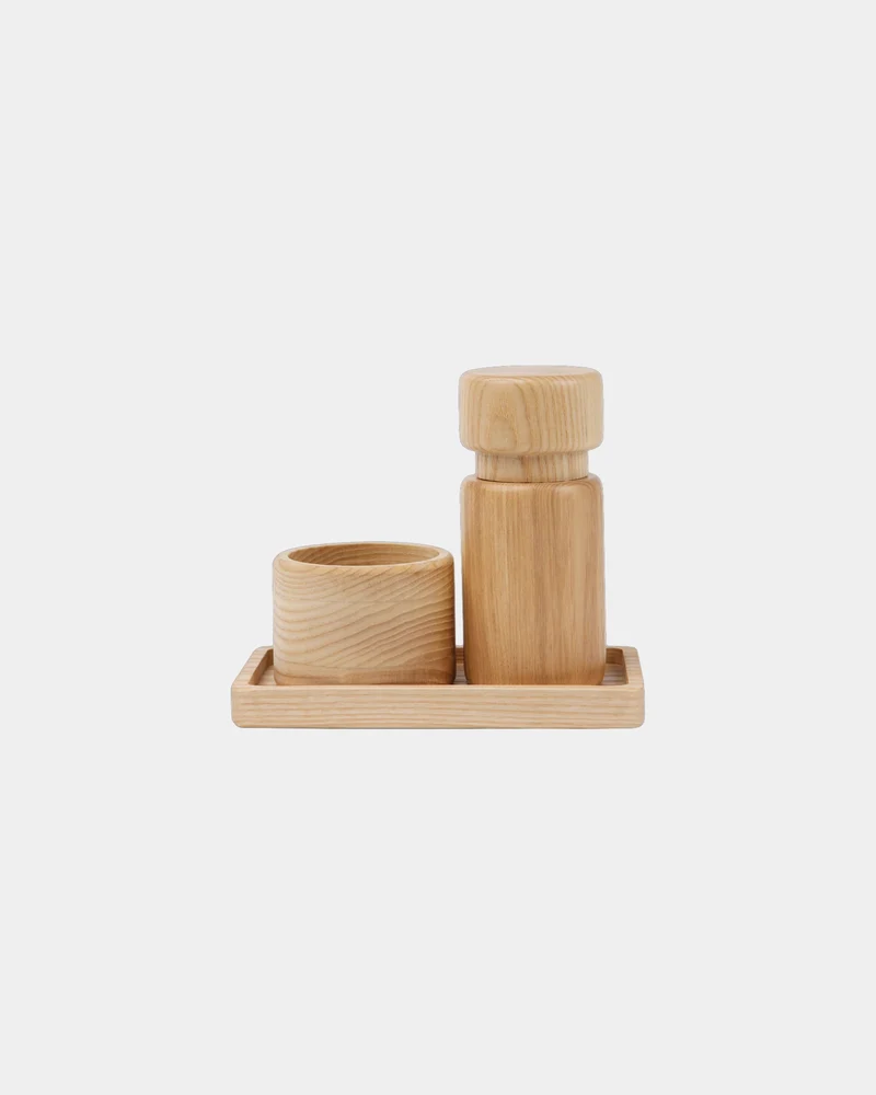 Set sal y pimienta madera FSC Vinga Retro para personalizar