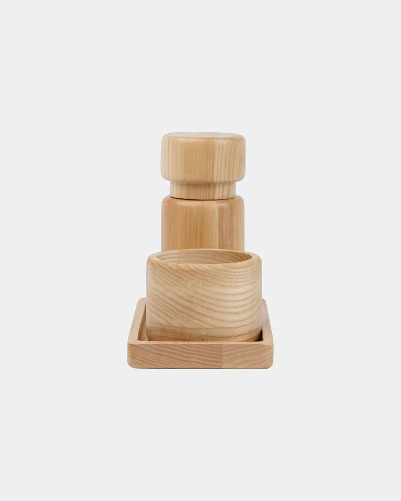 Set sal y pimienta madera FSC Vinga Retro para personalizar