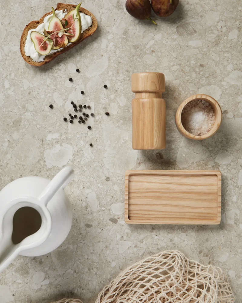 Set sal y pimienta madera FSC Vinga Retro para personalizar