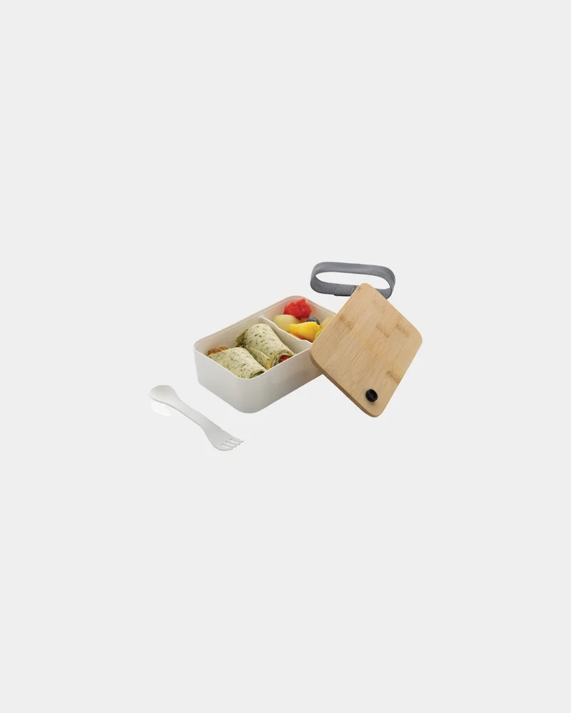Lunchbox reciclada RCS 0,7L tapa bambú para personalizar