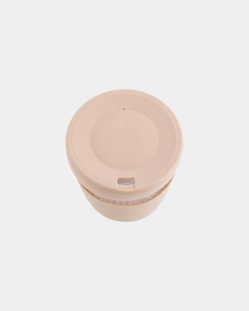 Vaso de vidrio 360ml con tapa de silicona para personalizar