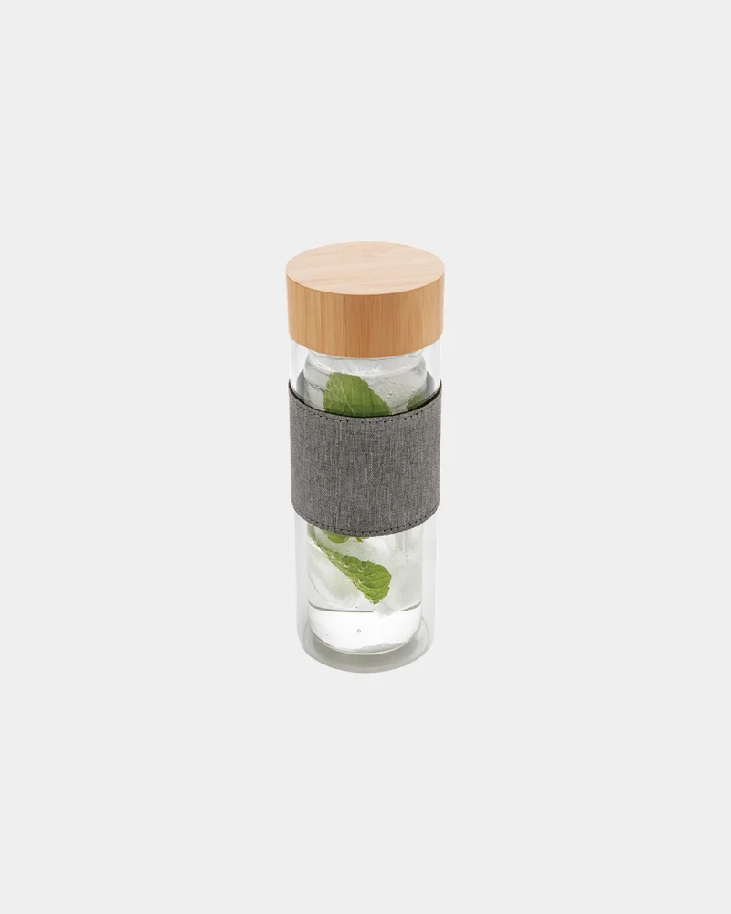 Botella de vidrio doble pared 360ml para personalizar