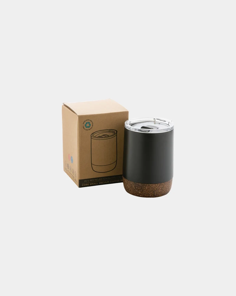 Taza térmica acero reciclado y corcho para personalizar