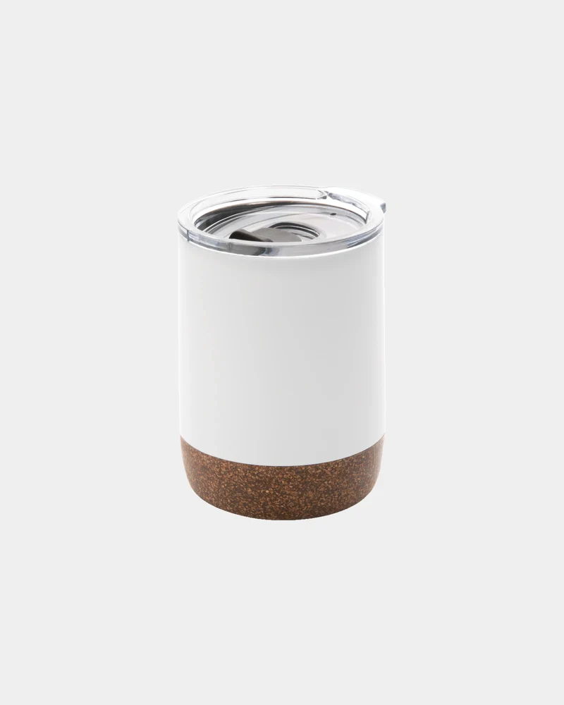 Taza térmica acero reciclado y corcho para personalizar