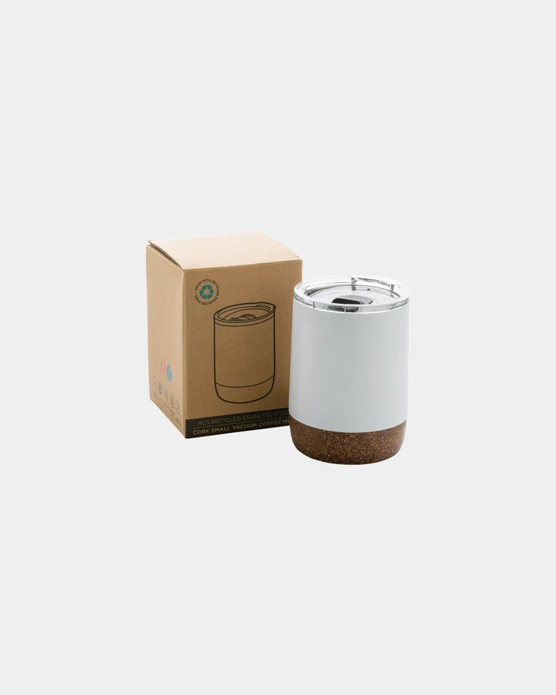 Taza térmica acero reciclado y corcho para personalizar