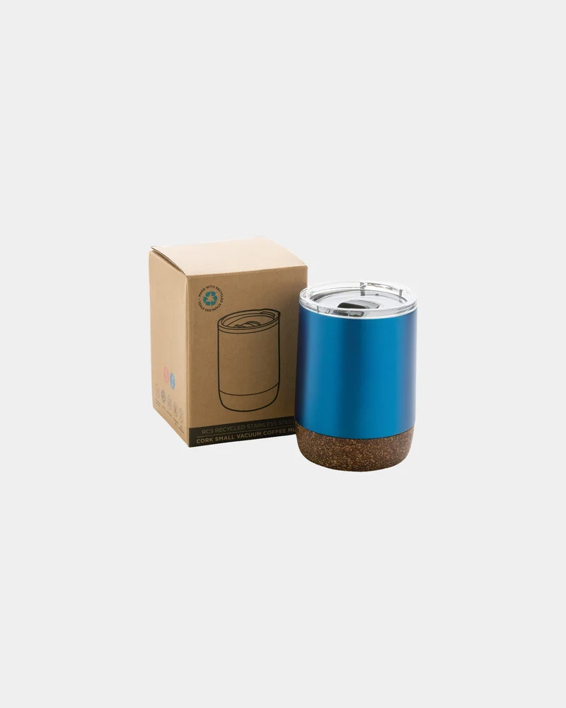 Taza térmica acero reciclado y corcho para personalizar