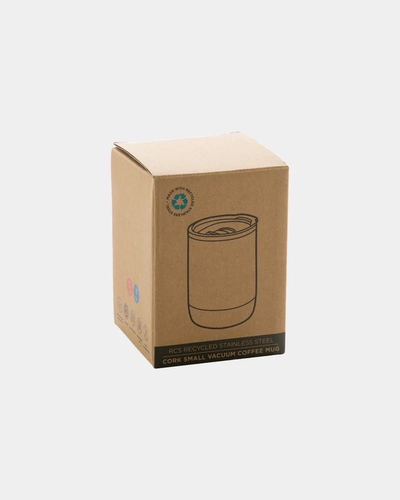 Taza térmica acero reciclado y corcho para personalizar