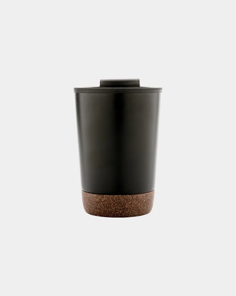 Taza térmica reciclada GRS corcho 300ml para personalizar