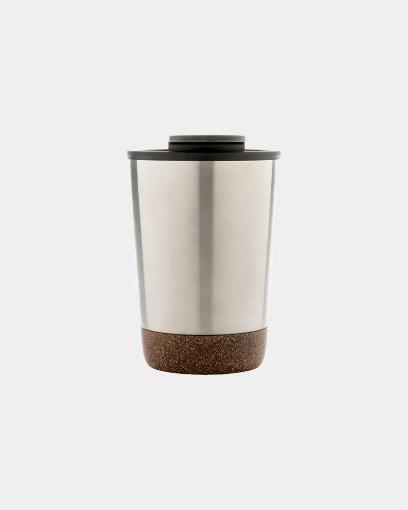 Taza térmica reciclada GRS corcho 300ml para personalizar