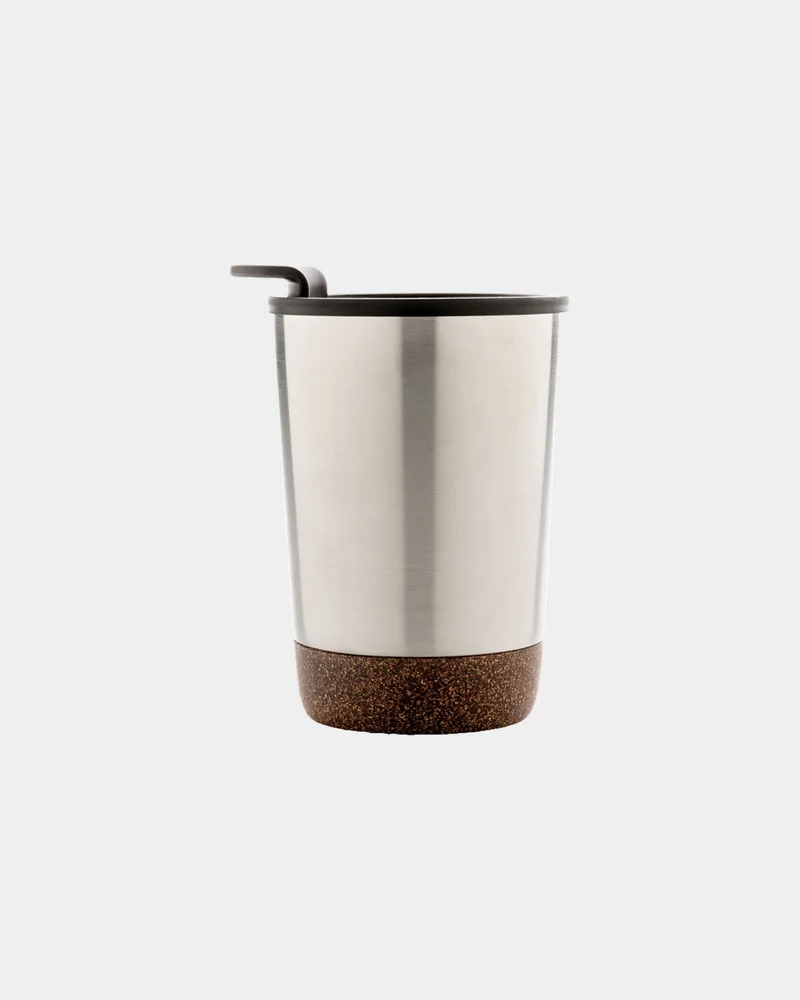 Taza térmica reciclada GRS corcho 300ml para personalizar