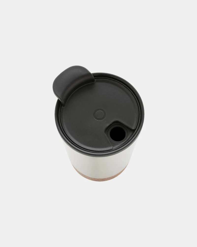 Taza térmica reciclada GRS corcho 300ml para personalizar