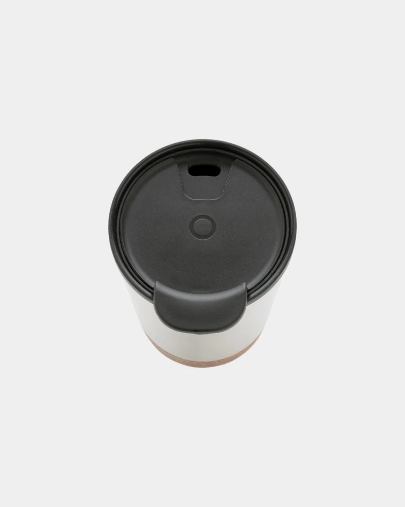 Taza térmica reciclada GRS corcho 300ml para personalizar