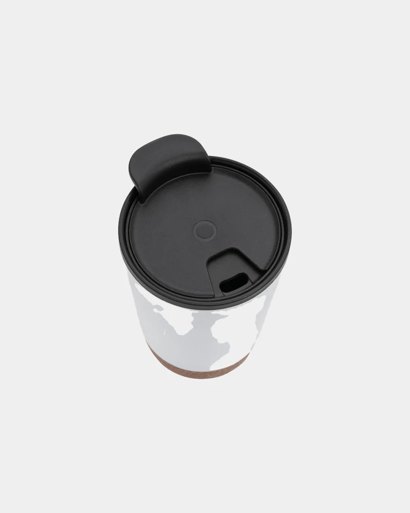 Taza térmica reciclada GRS corcho 300ml para personalizar