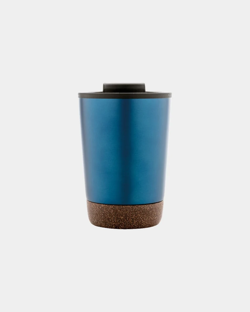 Taza térmica reciclada GRS corcho 300ml para personalizar