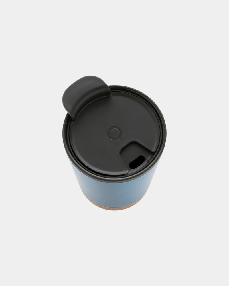 Taza térmica reciclada GRS corcho 300ml para personalizar