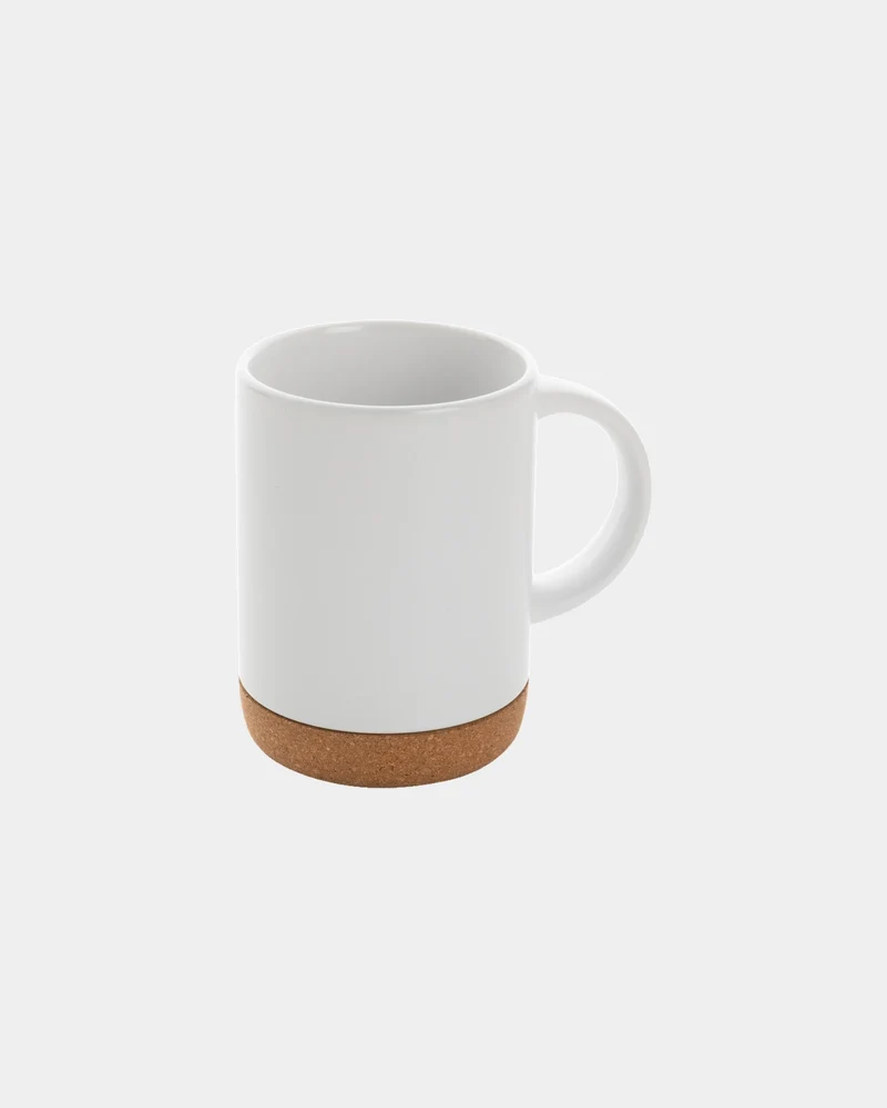 Taza cerámica base de corcho 280ml para personalizar