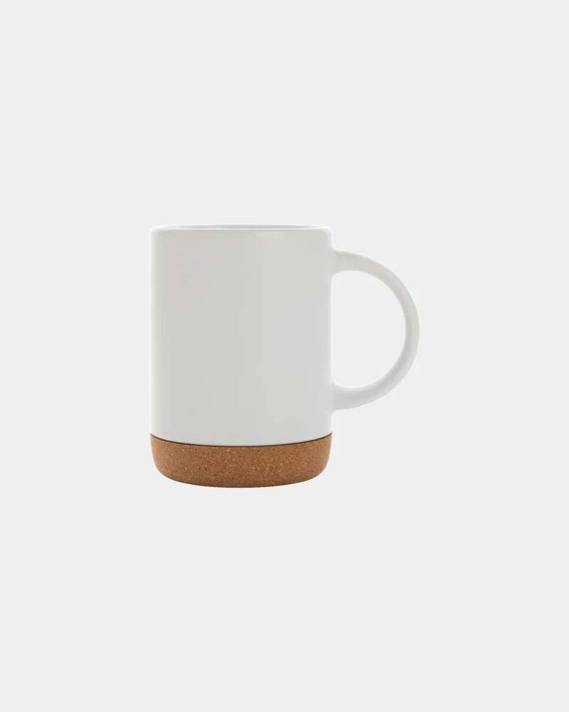 Taza cerámica base de corcho 280ml para personalizar