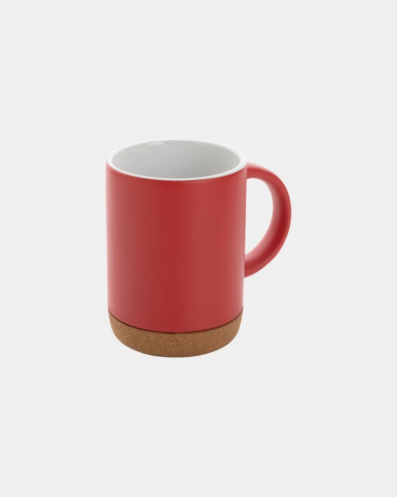 Taza cerámica base de corcho 280ml para personalizar