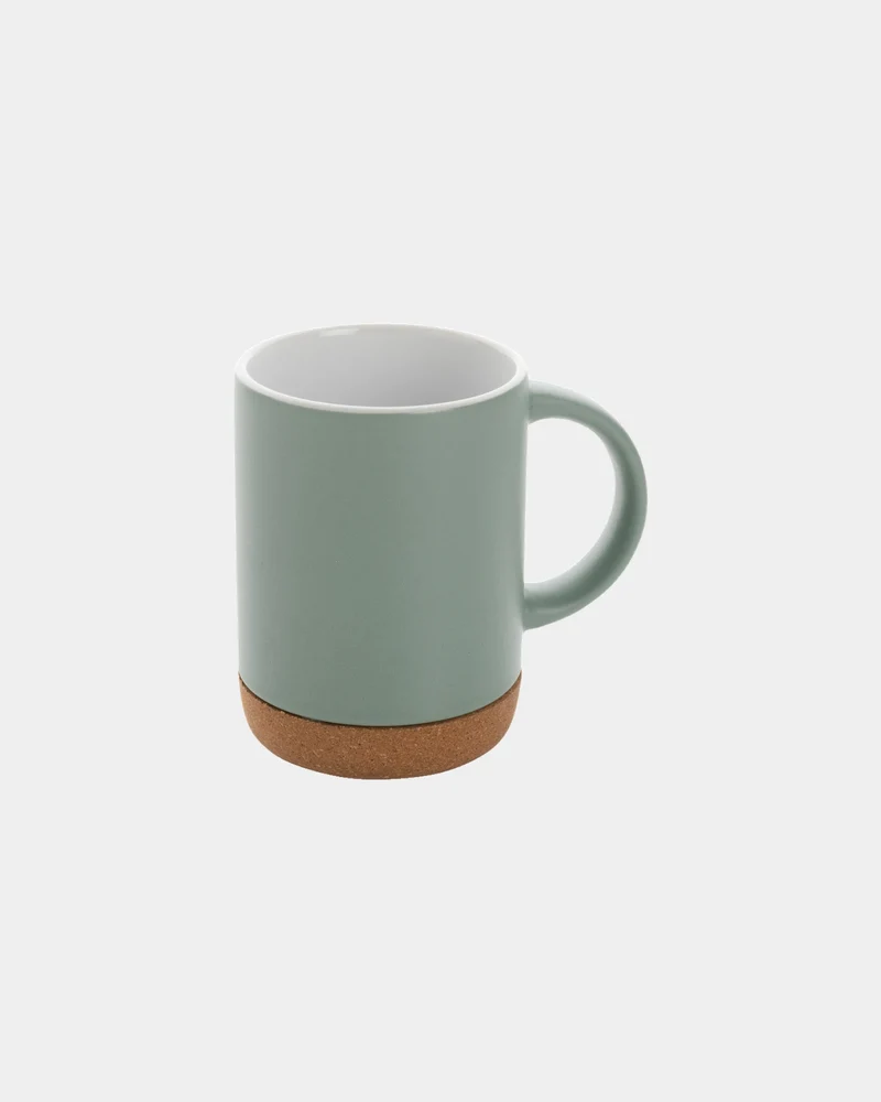 Taza cerámica base de corcho 280ml para personalizar