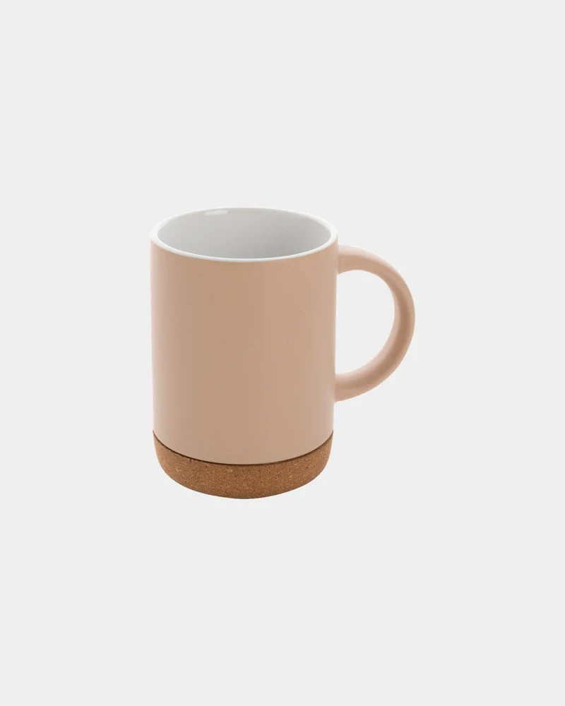Taza cerámica base de corcho 280ml para personalizar