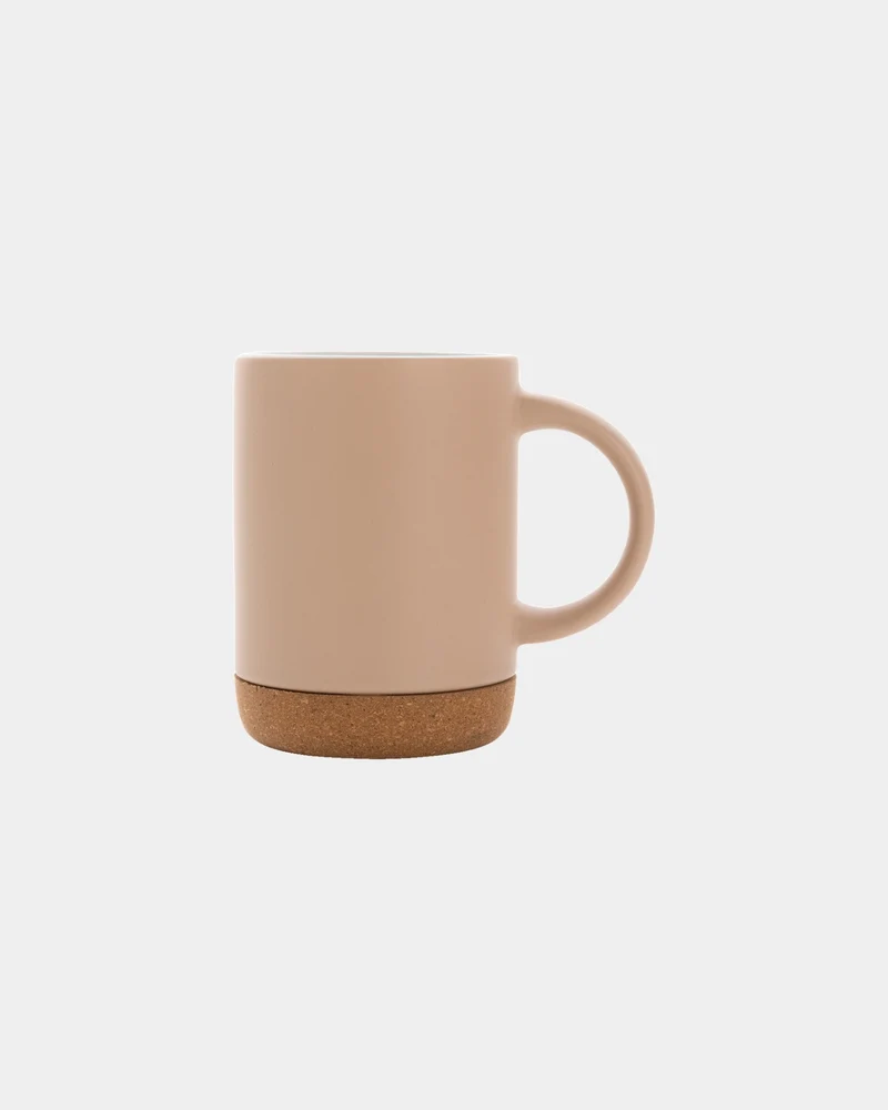 Taza cerámica base de corcho 280ml para personalizar
