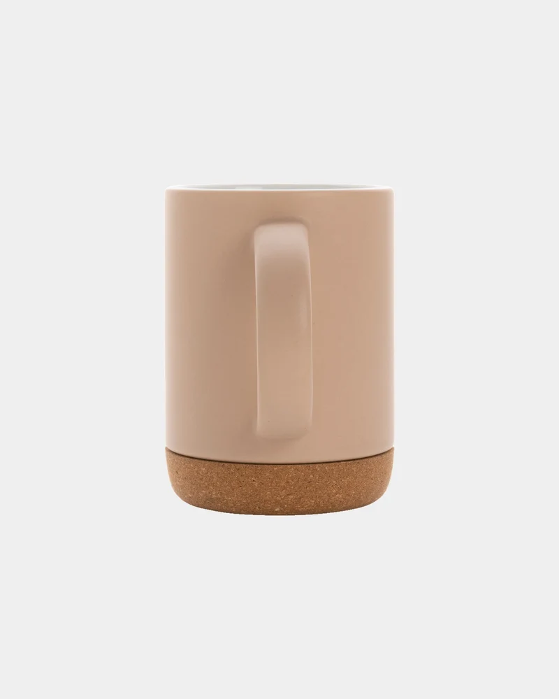 Taza cerámica base de corcho 280ml para personalizar
