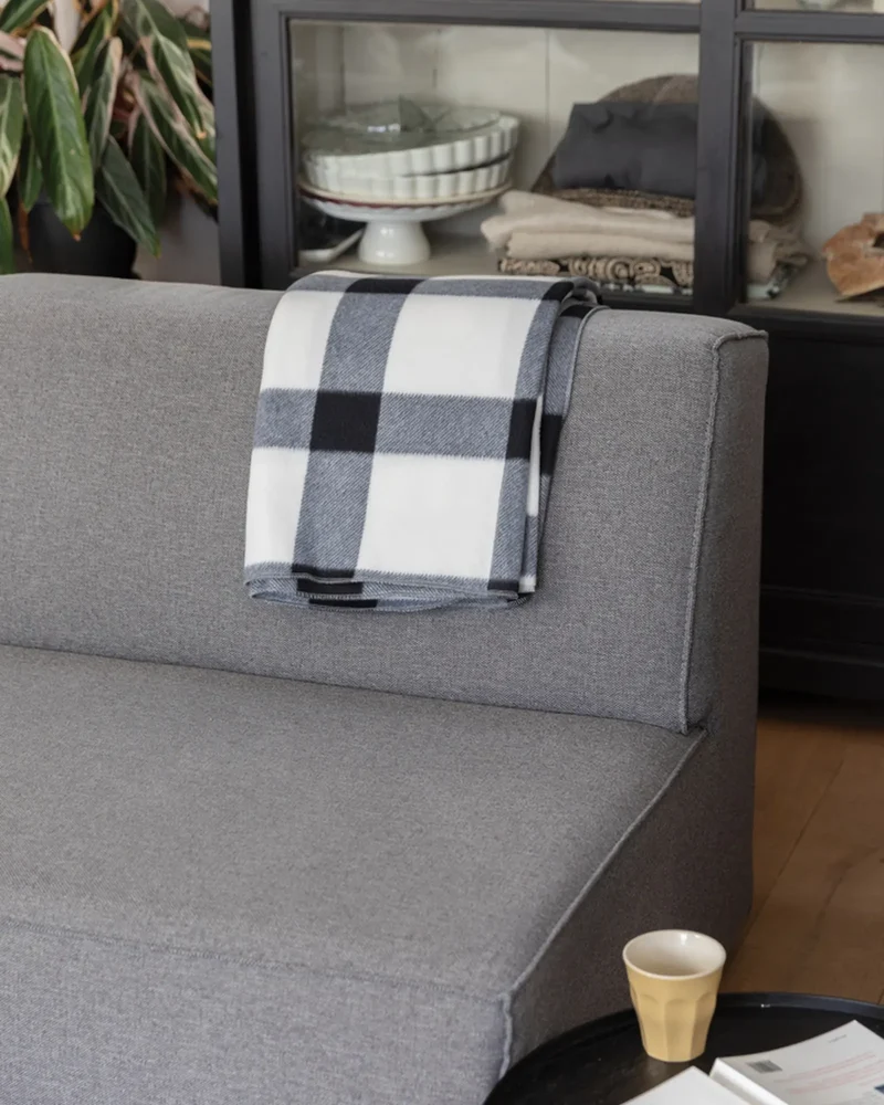 Manta polar de cuadros 127x152 cm para personalizar