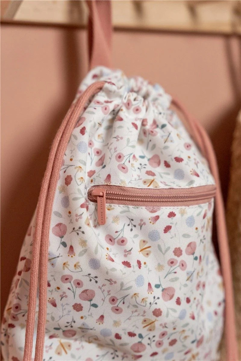 Mochila Saco Flores y mariposas
