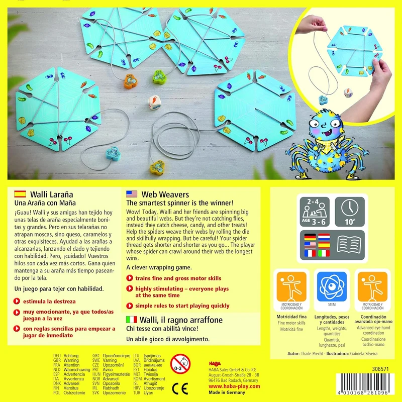 Walli Laraña: Una araña con maña - Juego de habilidad - Haba