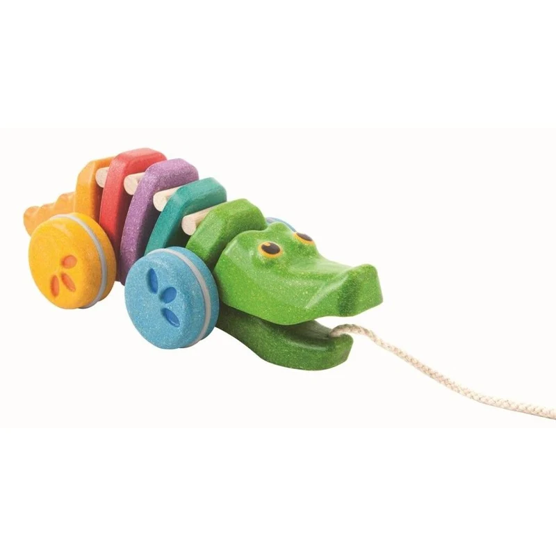 Cocodrilo arrastre arcoíris Plantoys