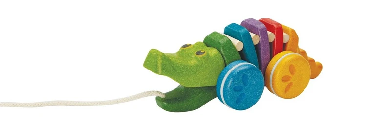 Cocodrilo arrastre arcoíris Plantoys