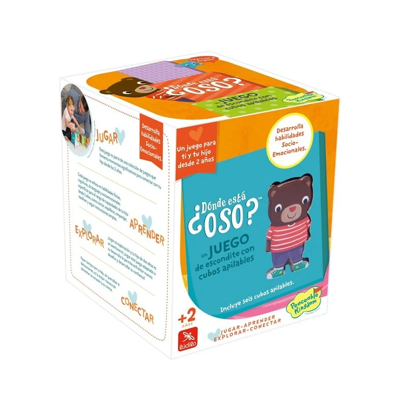 ¿Dónde está Oso? Un juego de escondite con cubos apilables - Lúdilo