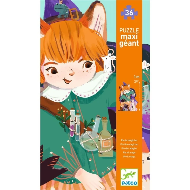 Puzzle Gigante: Pio el Mago (36 piezas) - Djeco