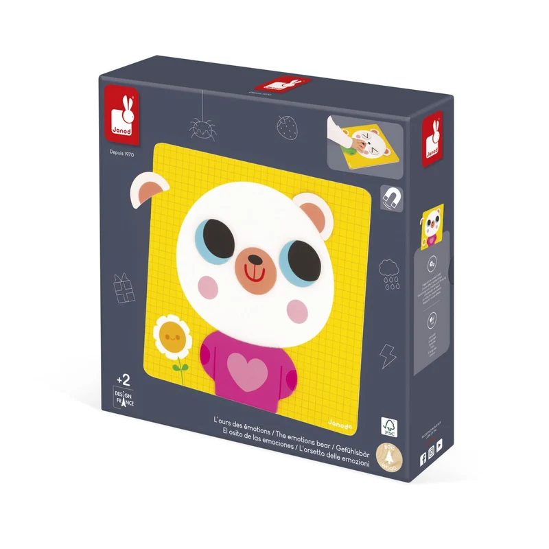 El Osito de las Emociones (Juego magnético) - Janod