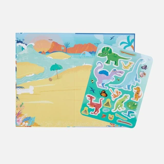 Pegatinas reutilizables Dinosaurios- “Dino Island”