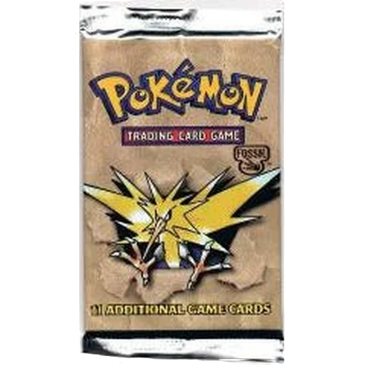 Sobre Fossil 1st Edition "Zapdos" 1999-2000