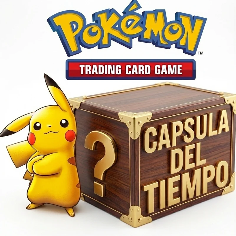 Cápsula del Tiempo Pokémon Mystery Box Español e Inglés 1999-2026