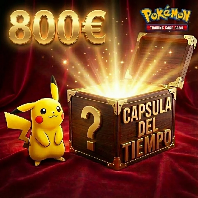 Cápsula del Tiempo Pokémon Mystery Box Español e Inglés 1999-2026