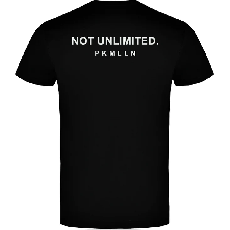 Camiseta NOT UNLIMITED Adulto y Niño Negra