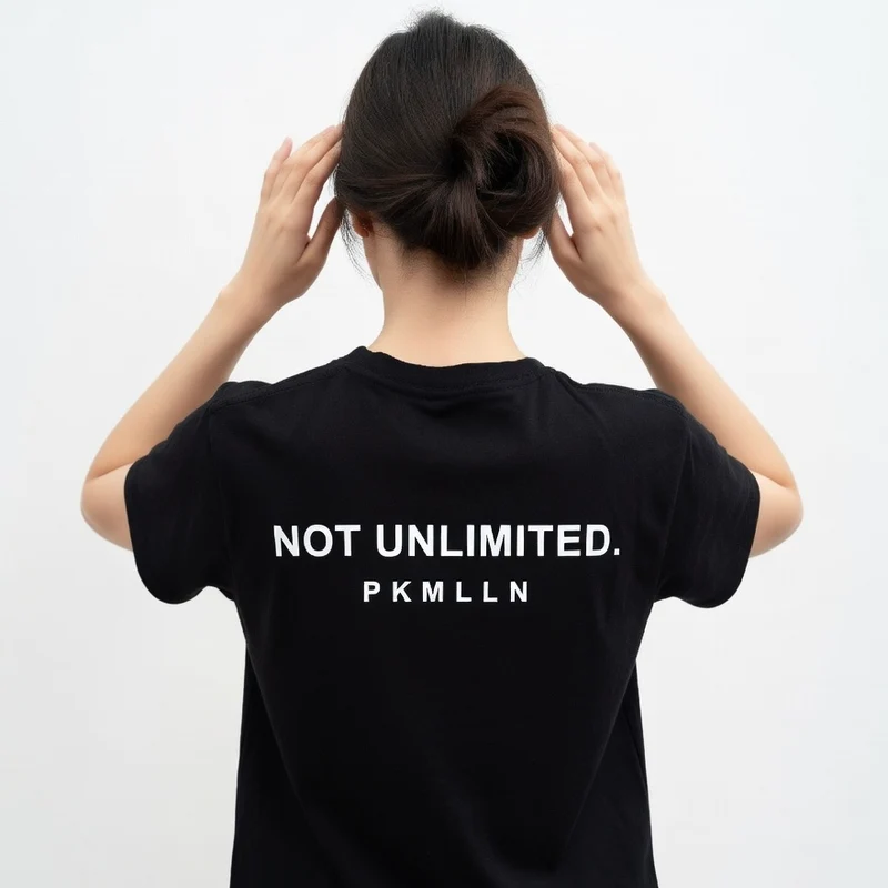 Camiseta NOT UNLIMITED Adulto y Niño Negra