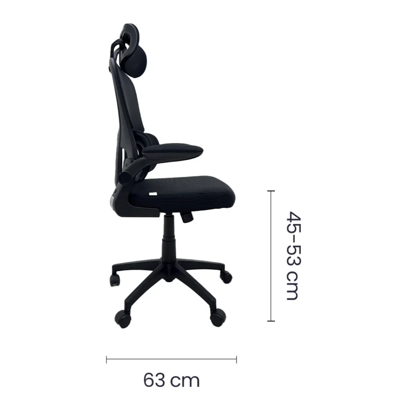 Tokoa Silla Ejecutiva de Malla con Cabecera/Reposabrazos