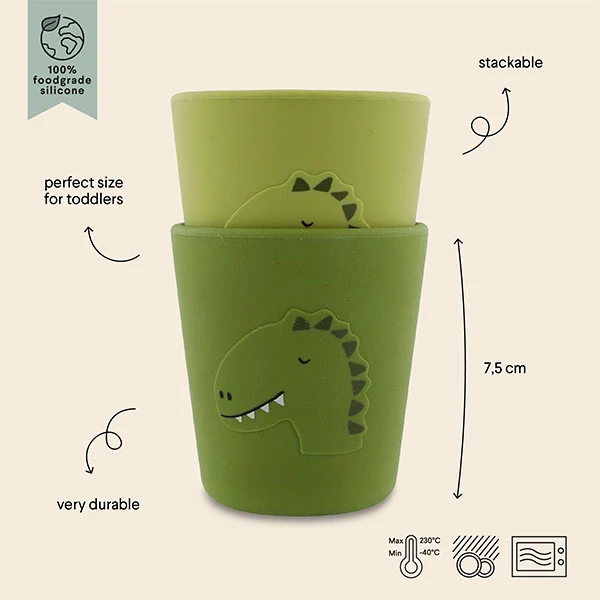 Vasos Silicona Trixie Dino