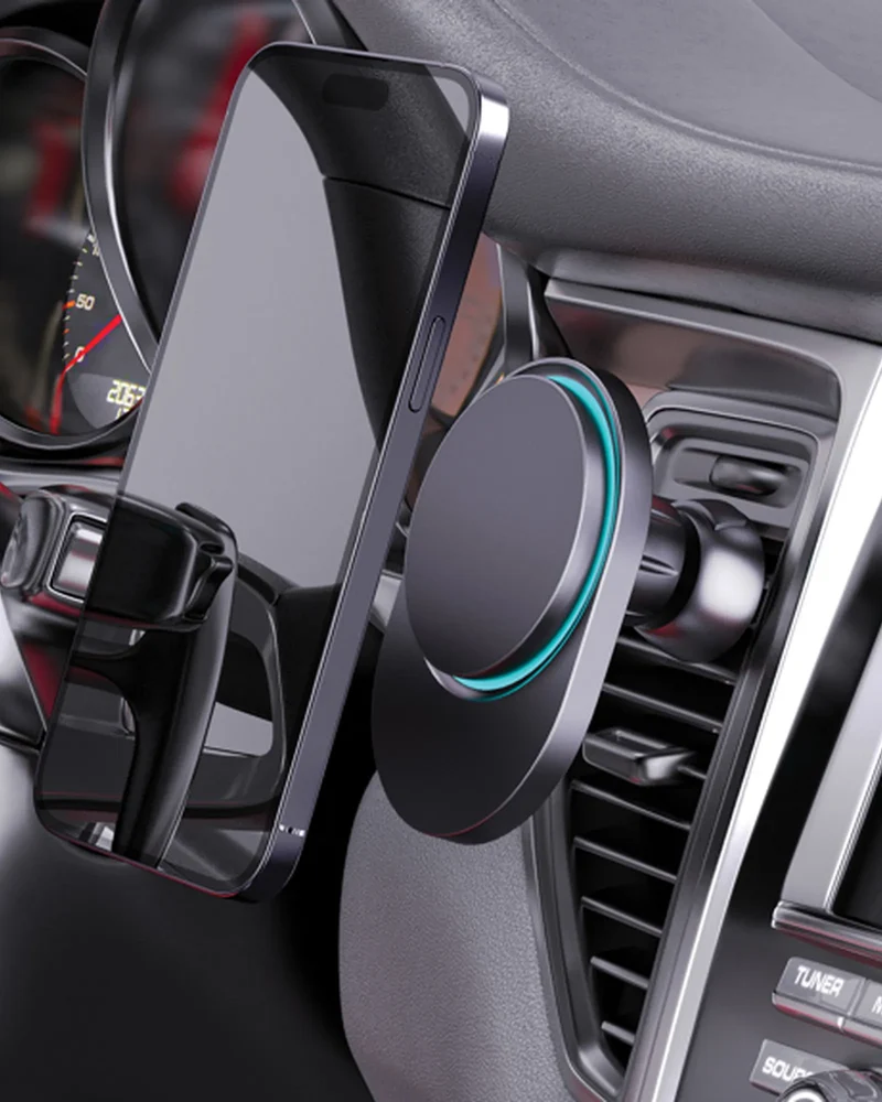 Soporte magnético coche reciclado 15W para personalizar