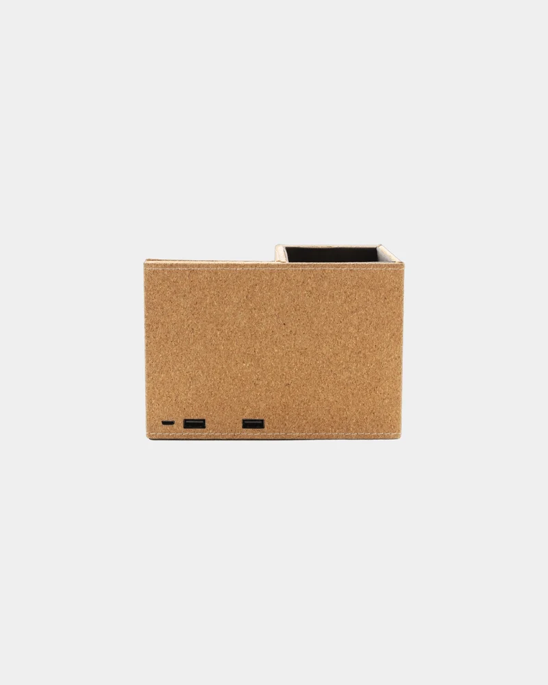 Cargador inalámbrico corcho porta para personalizar