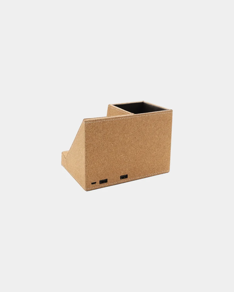 Cargador inalámbrico corcho porta para personalizar