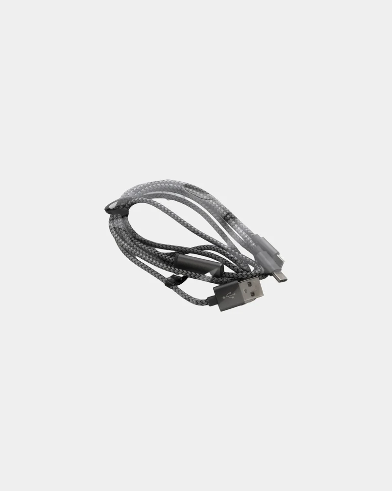 Cable trenzado 3 en 1 nylon 120 cm para personalizar