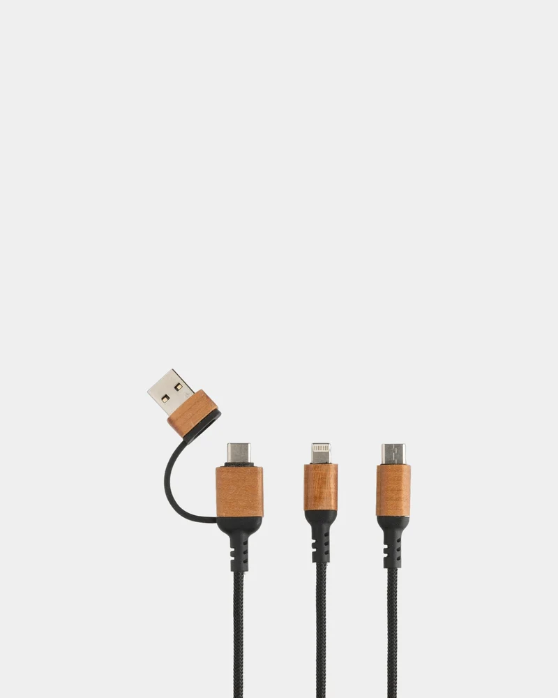 Multicable 6 en 1 reciclado RCS 120 cm para personalizar