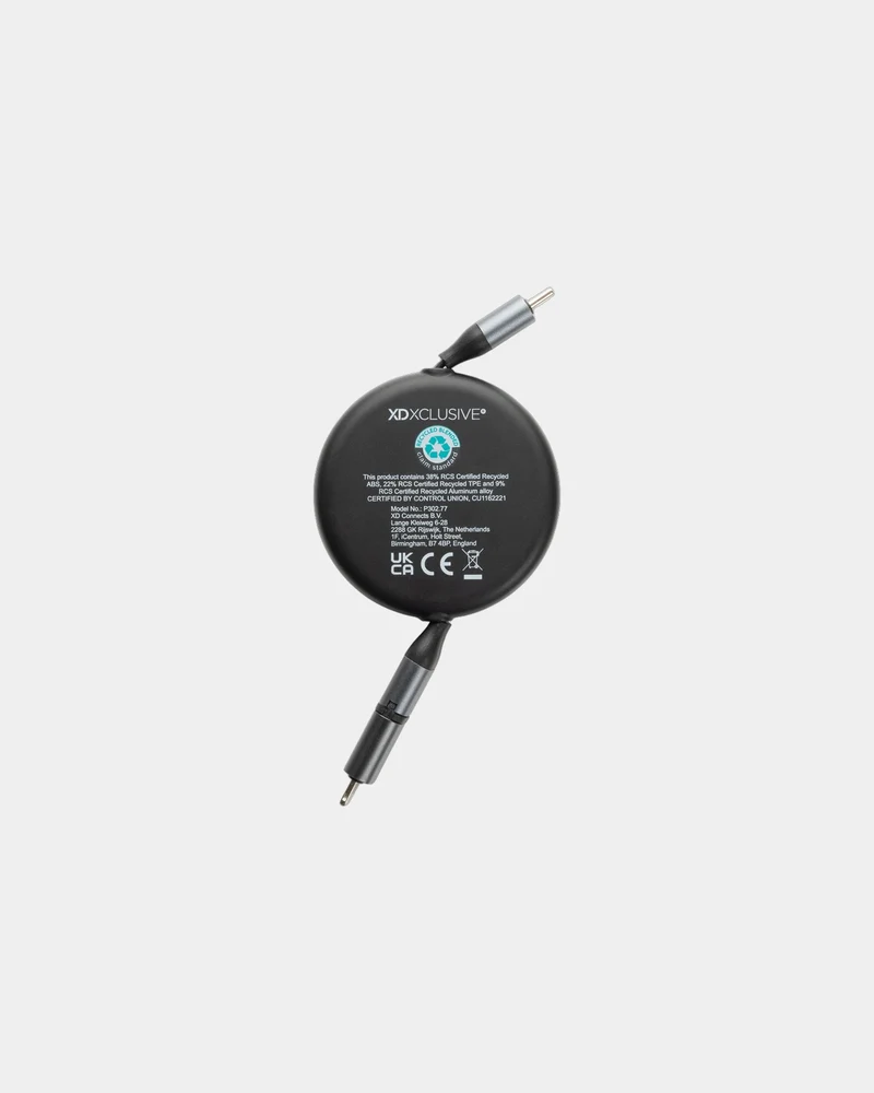 Cable retráctil reciclado 240W Terra para personalizar